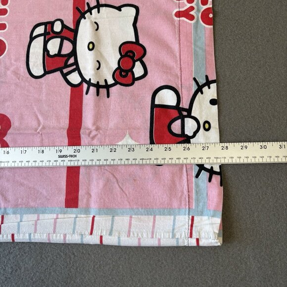 Vintage Hello Kitty Pillow case (1) Standard Hearts Stars Pink Y2k Sanrio Kawaii - Picture 2 of 9